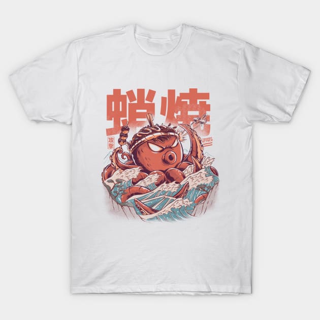 Takoyaki Attack T-Shirt by Ilustrata